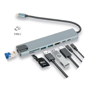 8 Fonksiyonlu Type-C Çoğaltıcı